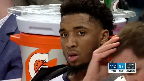 【NBA录像回放】爵士vs尼克斯第4节 奥尼尔连线戈贝尔空接暴扣