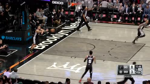 【NBA集锦】双方核心互A了一下 丁威迪三分飙射德罗赞中距离跳投回应