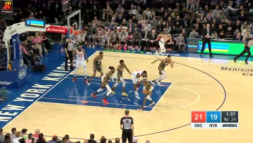 【NBA集锦】尼克斯防线中路大开 诺埃尔吃饼轻舒猿臂