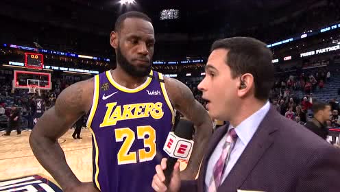 【NBA集锦】詹姆斯赛后与锡安热聊拥抱 麦基竟然偷偷索要胖虎球衣