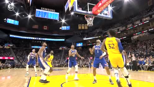 【NBA集锦】四两拨千斤！克里斯随手一点空接上篮打成2+1