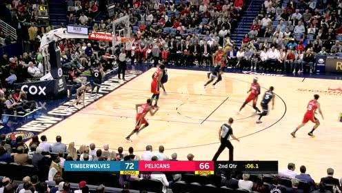 【NBA集锦】霍乐迪顶飞防守假投真传 费沃斯接球起飞肆虐篮筐