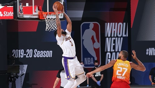 【NBA集锦】湖人116-108爵士 浓眉爆砍42分湖人锁定西部第一