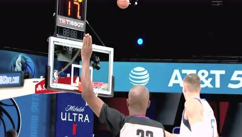 【NBA集锦】布鲁克-洛佩斯如有神助 三分开炮水花四溅