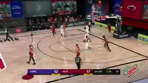 【NBA录像回放】太阳vs热火第2节