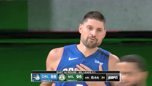 【NBA录像回放 国语】魔术vs雄鹿精华回放 字母哥28+17带队晋级次轮