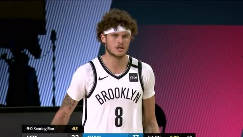 【NBA集锦】第三阵容也能下三分雨 篮网连中三记三分打停魔术