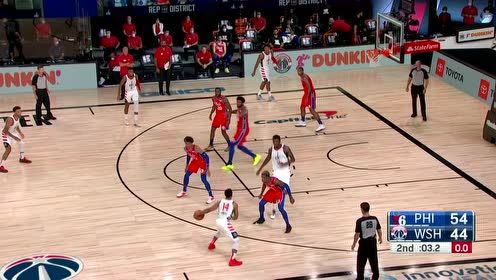 【NBA集锦】人人都是大心脏 奇才耐心配合奉献0.2秒压哨远射