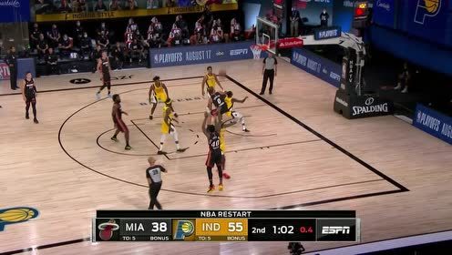 【NBA集锦】热火队史篮板王再度发威！哈斯勒姆飚中三分全场惊呼