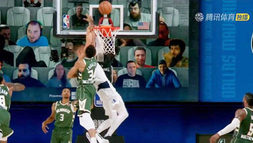 【NBA集锦】没能享受明星哨？字母哥急眼了空中撂倒波神