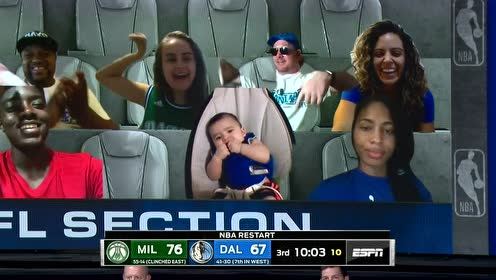 【NBA集锦】忍不住亲一口！虚拟观众席2位超可爱婴儿球迷