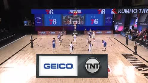 【NBA录像回放】魔术vs费城第2节 哈里斯直杀篮下肆虐篮筐