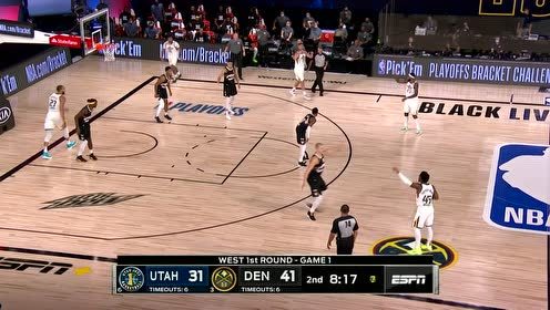 【NBA集锦】米切尔拉开单打 一步过掉约基奇上演折叠暴扣