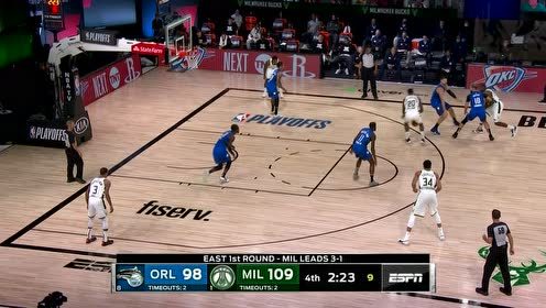 【NBA集锦】送你回家！希尔接球妙传字母哥外线三分杀人诛心