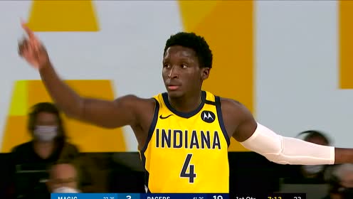 【NBA录像回放】魔术vs步行者第1节 沃伦手感爆炸单节轰下17分