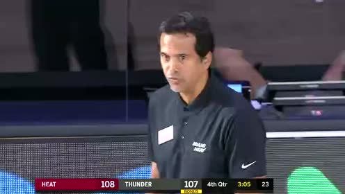 【NBA录像回放】热火v雷霆第4节 穆斯卡拉三分绝杀