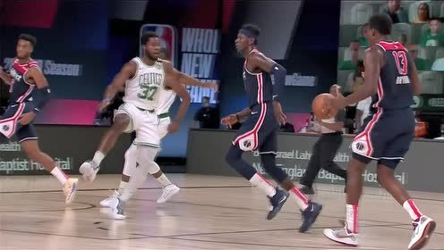 【NBA集锦】邦加反击鬼手背传 布莱恩特追身接球飞天砸扣