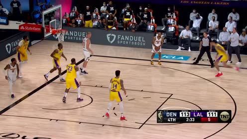 【NBA集锦】詹眉挡拆后浓眉空切上篮 反击中大帽对手制霸攻防两端