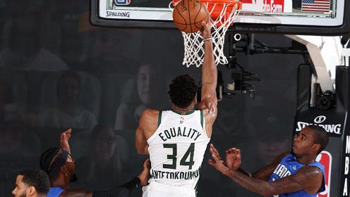 【NBA集锦】魔术104-118雄鹿 字母哥28+17带队晋级次轮