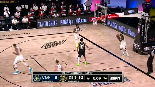 【NBA集锦】约老师助穆雷两分抛进 英格尔斯进攻端三分迅速回应