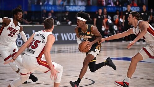 【NBA集锦】90秒快速回看热火vs雷霆 穆斯卡拉三分绝杀助雷霆逆转取胜