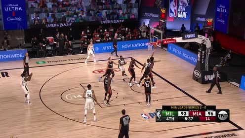 【NBA录像回放 国语】雄鹿vs热火精华回放 巴特勒末节狂砍17分强势逆转
