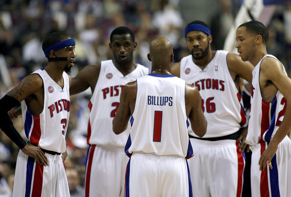 Tayshaun Prince, Richard Hamilton, Rasheed Wallace, Chauncey ...