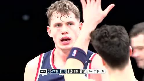 【NBA录像回放 原声】NBA季前赛：奇才vs篮网第4节