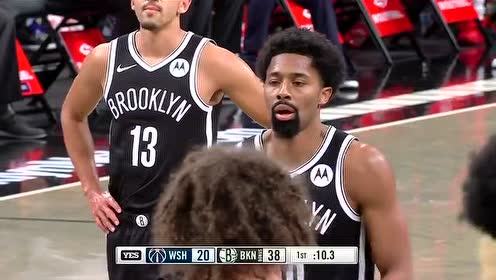 【NBA录像回放 原声】NBA季前赛：奇才vs篮网第1节