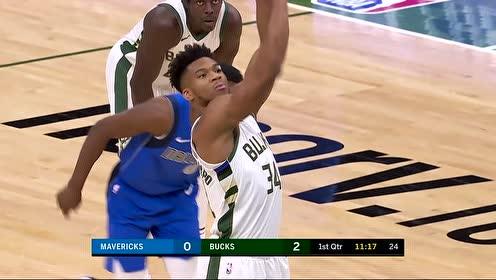 【NBA集锦】字母哥首节六罚不中！休息久了毫无状态啊