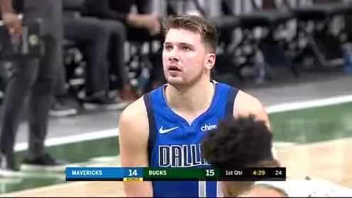 【NBA录像回放 国语】NBA季前赛：独行侠vs雄鹿 第1节英文原声回放