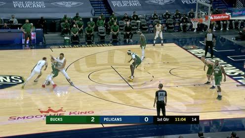 【NBA集锦】手感火热 鲍尔急停跳投开门红