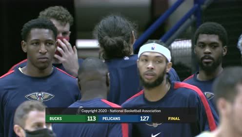 【NBA录像回放 国语】雄鹿vs鹈鹕精华回放 锡安独砍30+屡次献上精彩暴扣