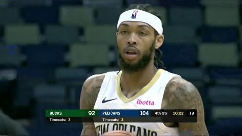 【NBA录像回放 原声】NBA季前赛：雄鹿vs鹈鹕 第4节英文原声回放