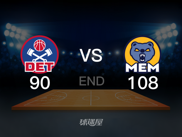 【2024年04月06日 活塞vs灰熊集锦】活塞90-108灰熊