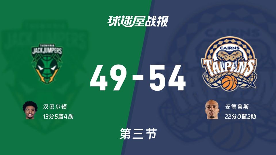 塔斯马尼亚跳伞蚁vs凯恩斯太攀蛇第三节战报