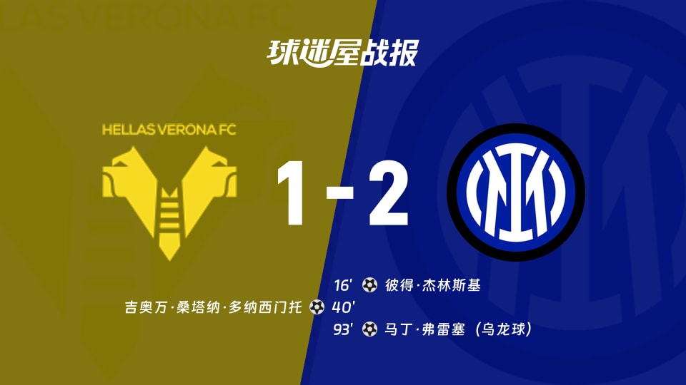 维罗纳vs国米比赛结果