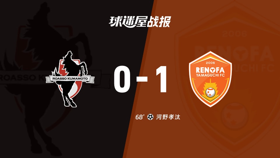 熊本深红vs山口雷法比赛结果