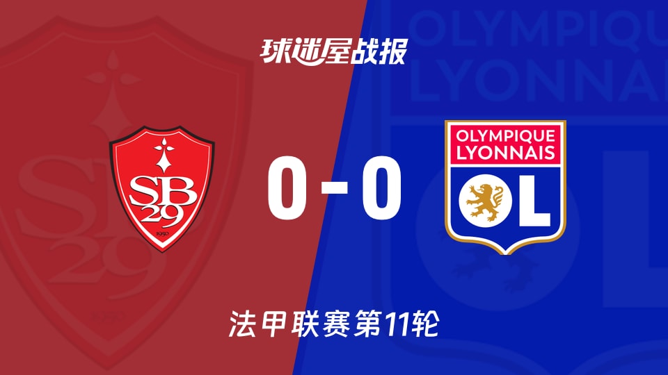 布雷斯特vs里昂比赛结果