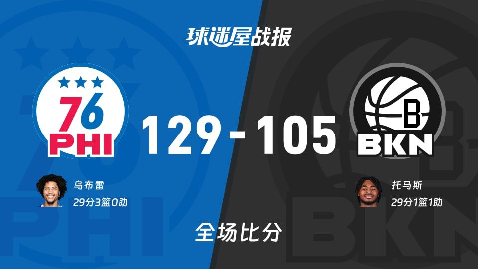 76人vs篮网战报