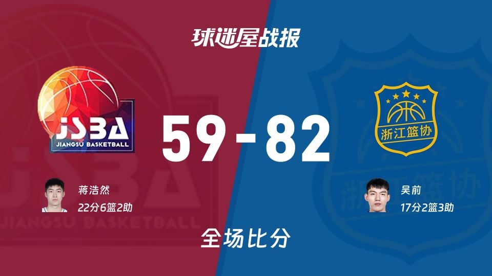 江苏vs浙江战报