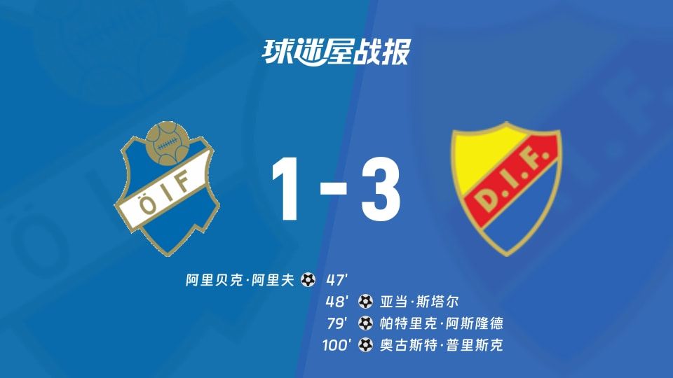 【瑞典超】奥斯达vs尤尔加登比赛结果：奥斯达(1-3)尤尔加登比分战报(2025年11月09日)