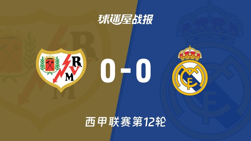 【西甲】巴列卡诺vs皇马比赛结果：巴列卡诺(0-0)皇马比分战报(2025年11月09日)