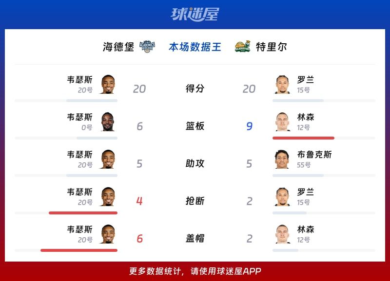 海德堡vs特里尔各项最佳