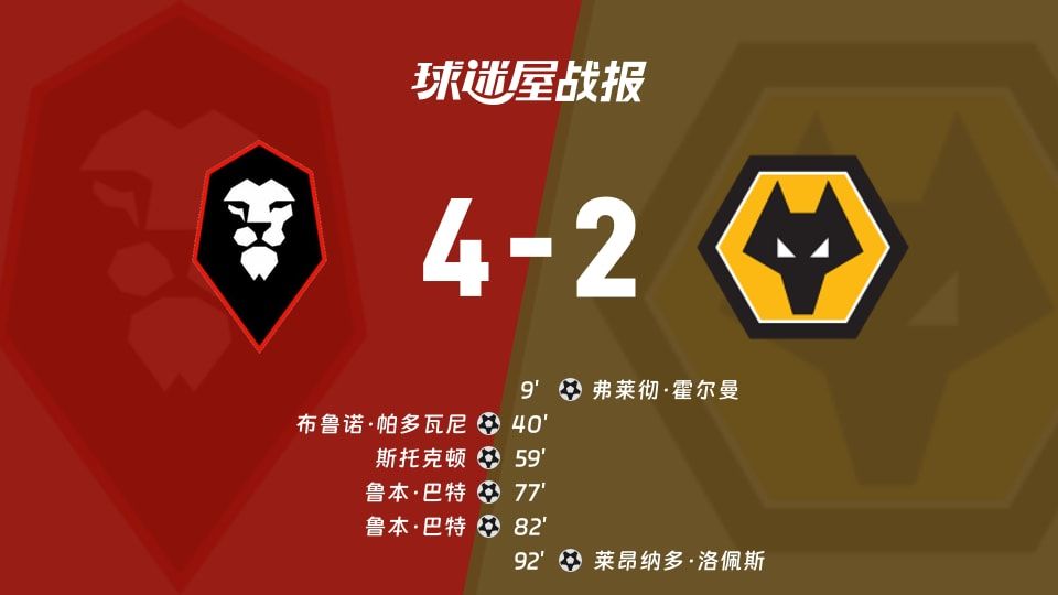 【英锦赛】索尔福德市vs狼队U21比赛结果：索尔福德市(4-2)狼队U21比分战报(2025年11月12日)