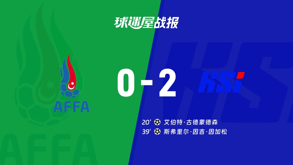 【世欧预】阿塞拜疆vs冰岛比赛结果：阿塞拜疆(0-2)冰岛比分战报(2025年11月14日)