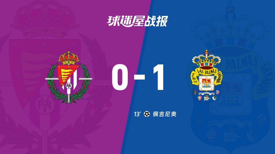 【西乙】巴拉多利德vs拉斯帕尔马斯比赛结果：巴拉多利德(0-1)拉斯帕尔马斯比分战报(2025年11月15日)
