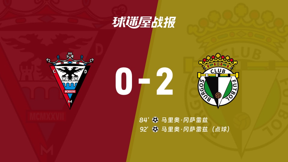 【西乙】米兰德斯vs布尔戈斯比赛结果：米兰德斯(0-2)布尔戈斯比分战报(2025年11月17日)