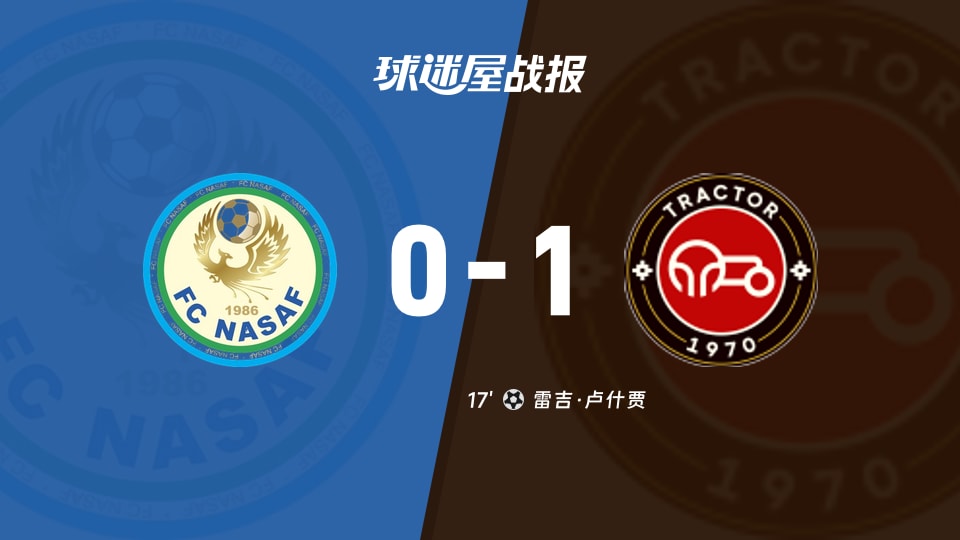 【亚精英赛】纳萨夫vs拖拉机比赛结果：纳萨夫(0-1)拖拉机比分战报(2025年11月24日)