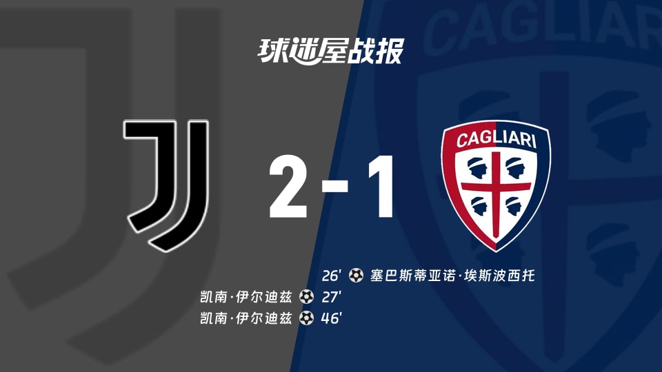 【意甲】尤文vs卡利亚里比赛结果：尤文(2-1)卡利亚里比分战报(2025年11月30日)